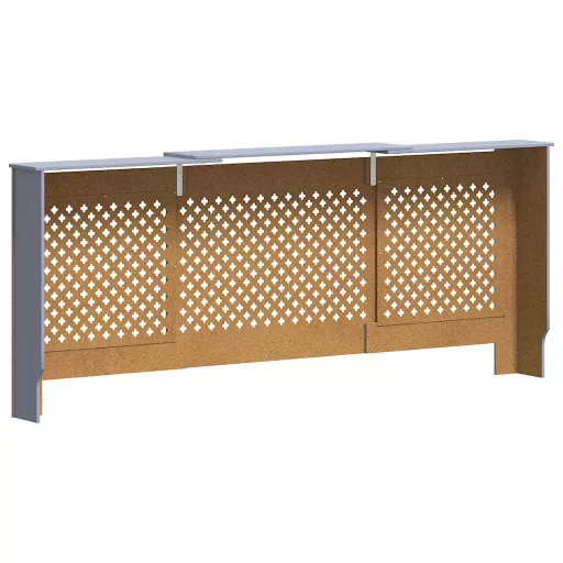 Szürke MDF radiátorburkolat 205 cm