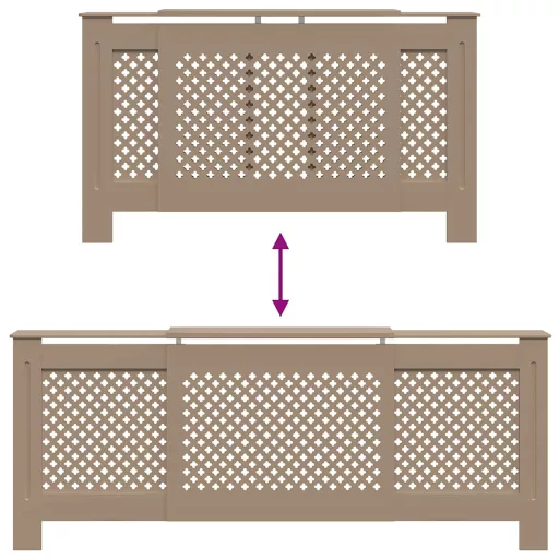 MDF radiátorburkolat 205 cm