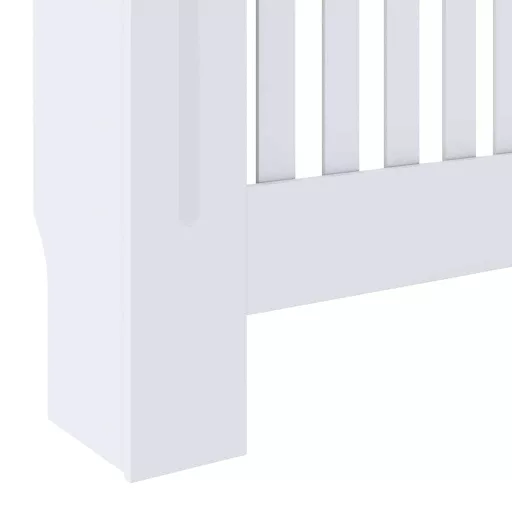 Fehér szerelt fa radiátorburkolat 78 cm