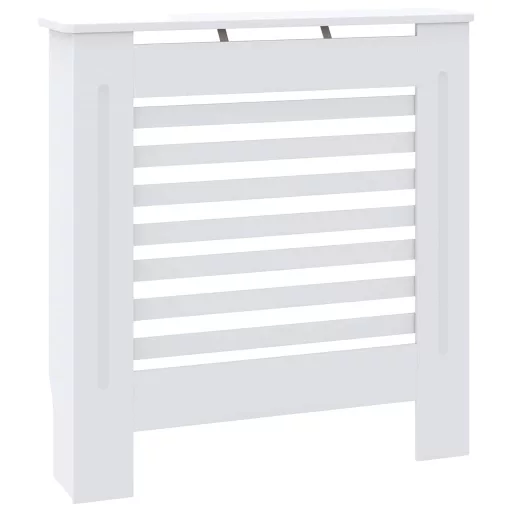 Fehér MDF radiátorburkolat 78 cm