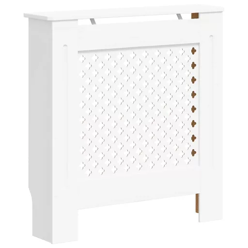 Fehér MDF radiátorburkolat 78 cm