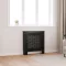 Fekete MDF radiátorburkolat 78 cm