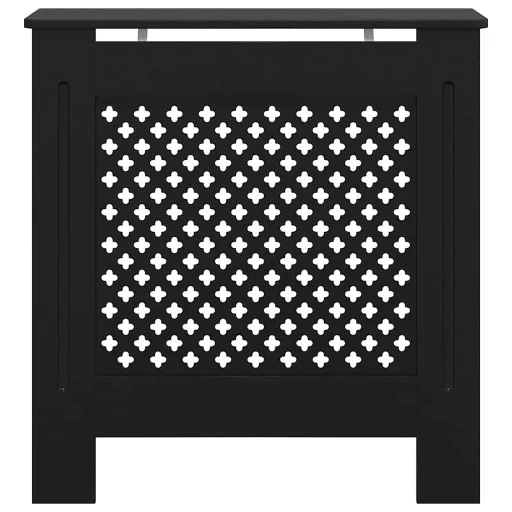 Fekete MDF radiátorburkolat 78 cm