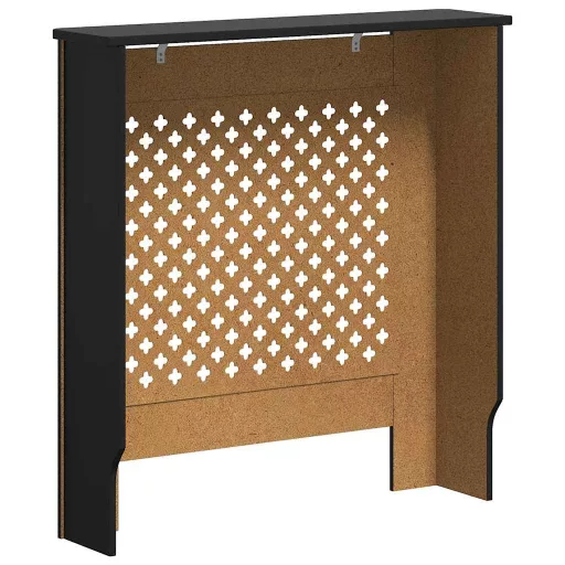 Fekete MDF radiátorburkolat 78 cm