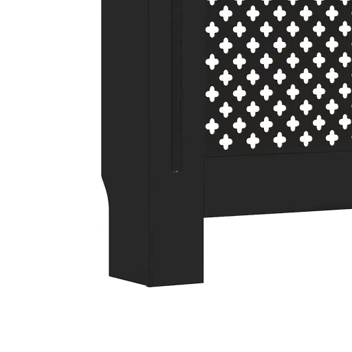 Fekete MDF radiátorburkolat 78 cm