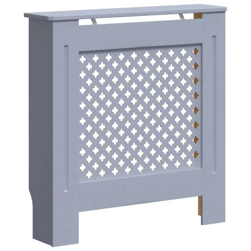 Szürke MDF radiátorburkolat 78 cm