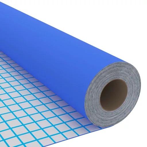 Magasfényű kék öntapadó PVC bútorfólia 500 x 90 cm