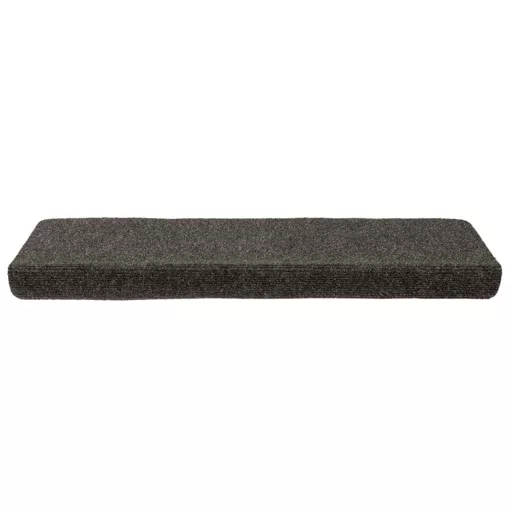 15 db öntapadós lépcsőszőnyeg 65 x 21 x 4 cm antracit téglalap alakú széllel