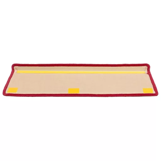 15 db piros öntapadó lépcsőszőnyeg 65x21x4 cm