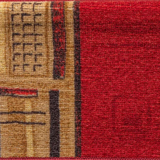 15 db piros öntapadó lépcsőszőnyeg 65x21x4 cm