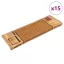 15 db bézs öntapadó lépcsőszőnyeg 65x21x4 cm