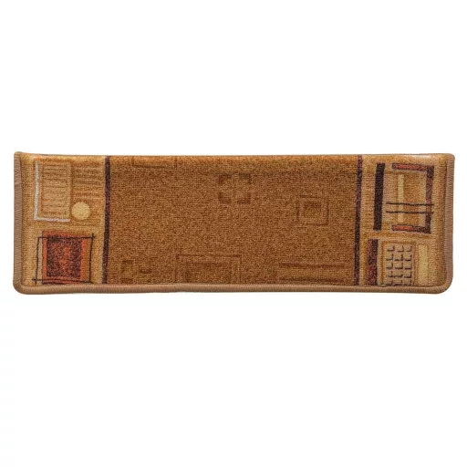 15 db bézs öntapadó lépcsőszőnyeg 65x21x4 cm