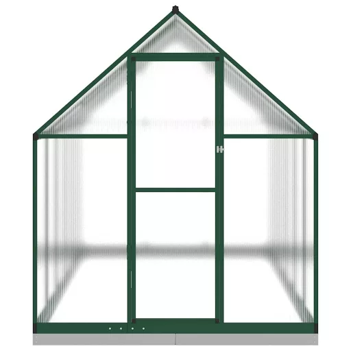 Zöld alumínium melegház alapvázzal 334x169x202 cm