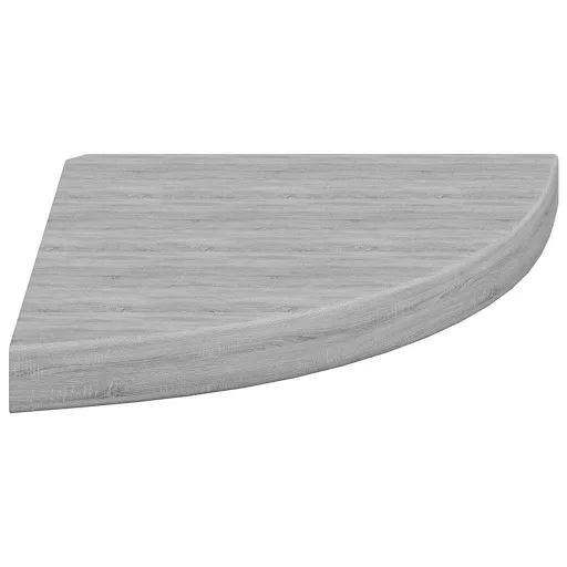 4 db betonszürke MDF fali sarokpolc 35 x 35 x 3,8 cm