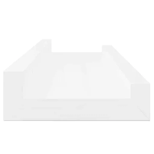 2 db magasfényű fehér fali polc 40 x 9 x 3 cm