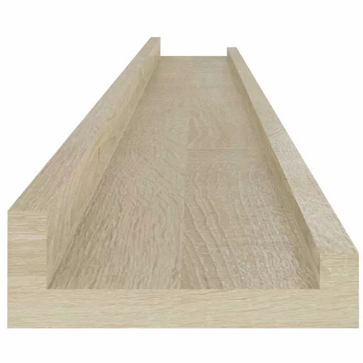 4 db sonoma tölgy színű fali polc 100 x 9 x 3 cm