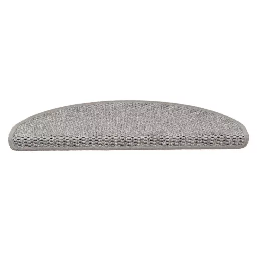 15 db szizál hatású ezüstszínű öntapadó lépcsőszőnyeg 65x21x4cm