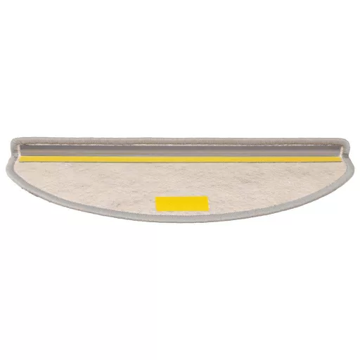 15 db szizál hatású ezüstszínű öntapadó lépcsőszőnyeg 65x21x4cm