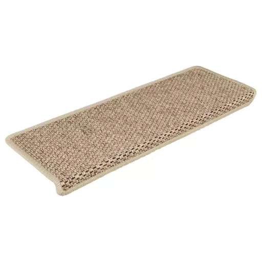 15 db szizál hatású homokszínű öntapadó lépcsőszőnyeg 65x21x4cm