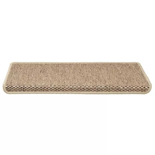 15 db szizál hatású homokszínű öntapadó lépcsőszőnyeg 65x21x4cm