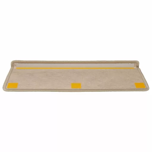 15 db szizál hatású homokszínű öntapadó lépcsőszőnyeg 65x21x4cm