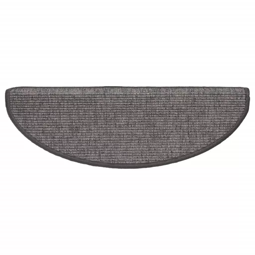 15 db bézs és szürke félkör alakú lépcsőszőnyeg 65 x 21 x 4 cm, nagy