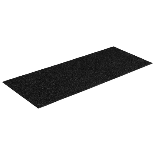 Öntapadós lépcsőszőnyegek 15 db 60 x 25 cm fekete téglalap alakú
