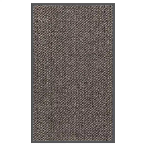 Sötétbarna tűzött lábtörlő 90 x 150 cm