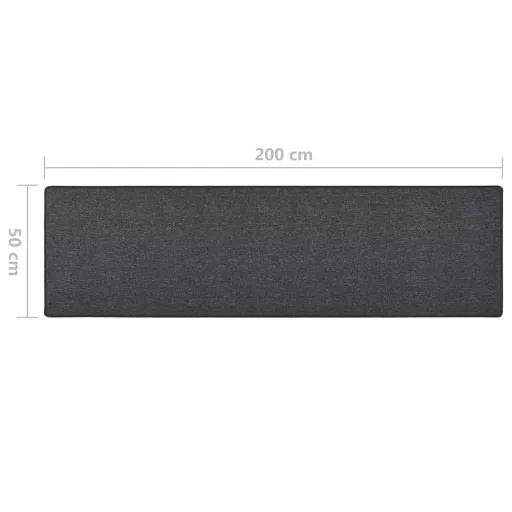 Antracitszürke futószőnyeg 50 x 200 cm