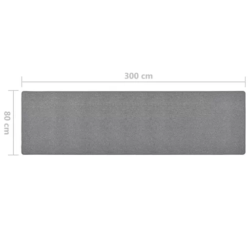 Sötétszürke futószőnyeg 80 x 300 cm