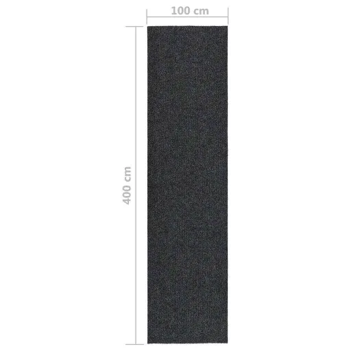 Antracitszürke koszfogó futószőnyeg 100 x 400 cm