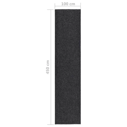 Antracitszürke koszfogó futószőnyeg 100 x 450 cm