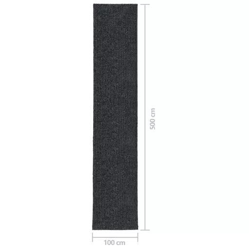Antracitszürke koszfogó futószőnyeg 100 x 500 cm