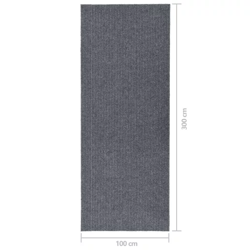 Szürke koszfogó futószőnyeg 100 x 300 cm