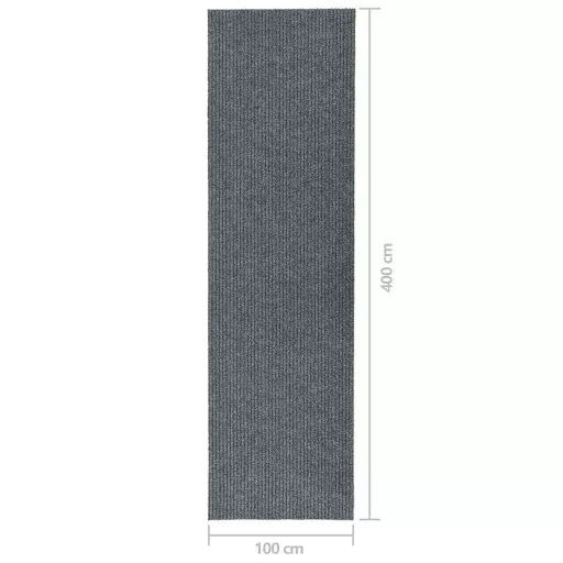 Szürke koszfogó futószőnyeg 100 x 400 cm
