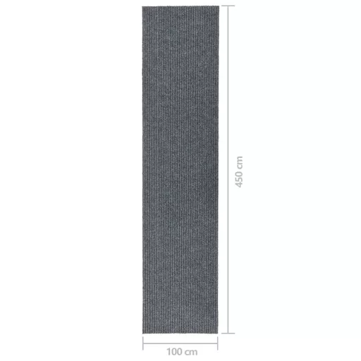 Szürke koszfogó futószőnyeg 100 x 450 cm