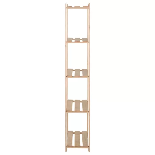 5 szintes tömör fenyőfa tárolóállvány 80 x 28,5 x 170 cm
