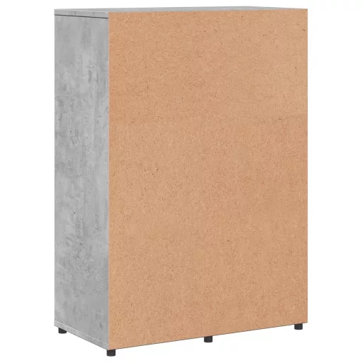 2 db betonszürke szerelt fa tálalószekrény 60 x 31 x 84 cm