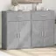 2 db betonszürke szerelt fa tálalószekrény 60 x 30 x 84 cm