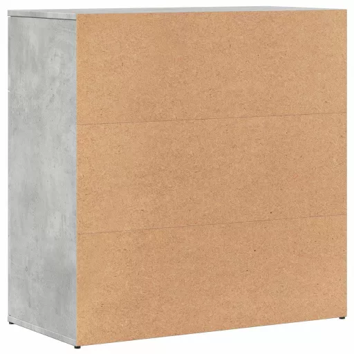 2 db betonszürke szerelt fa tálalószekrény 79 x 38 x 80 cm