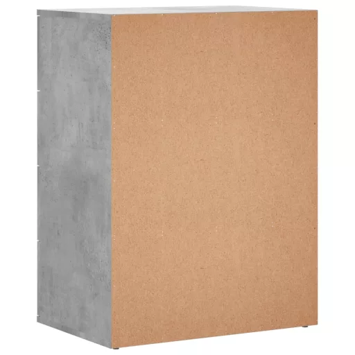 2 db betonszürke szerelt fa tálalószekrény 60 x 39 x 80 cm