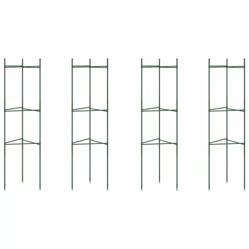 4 db acél és PP paradicsomketrec 116 cm