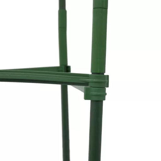 4 db acél és PP paradicsomketrec 116 cm
