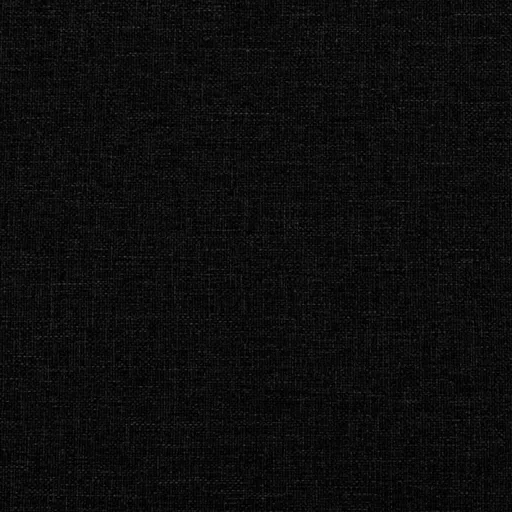 Fekete szövet ágykeret matrac nélkül 200 x 200 cm
