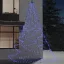 Fémhorgos fali fa 720 kék LED-del 5 m