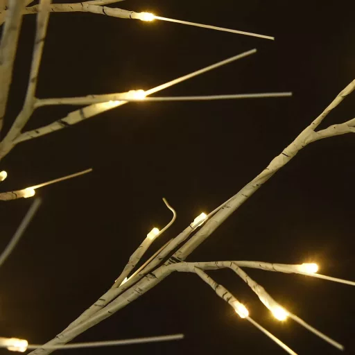 200 LED-es bel-/kültéri meleg fehér fűzfa karácsonyfa 2,2 m