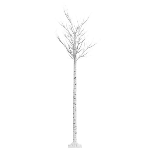 200 LED-es bel-/kültéri meleg fehér fűzfa karácsonyfa 2,2 m