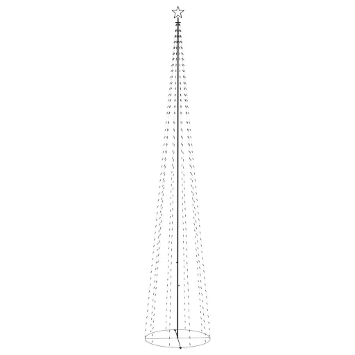 Kúp alakú karácsonyfa 752 kék LED-del 160 x 500 cm