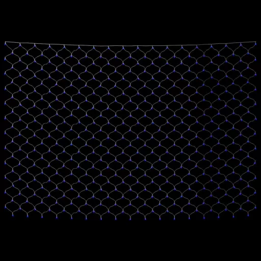 Kék kültéri hálós karácsonyi világítás 544 LED 4 x 4 m