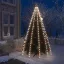 Karácsonyfa-fényháló 250 hideg fehér LED-del 250 cm